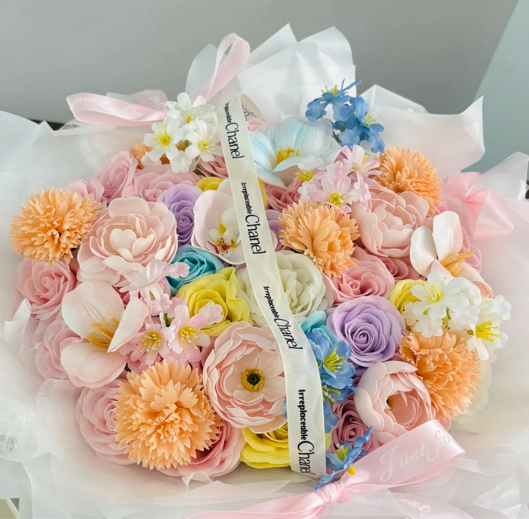 The Pastel Dream | Exquisite Handmade Artificial Flower Bouquet, Luxury Gift for Her, Mother's Day & Birthday