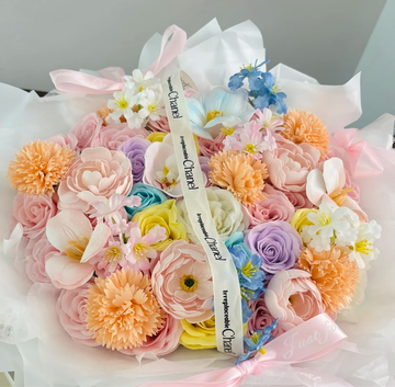 The Pastel Dream | Exquisite Handmade Artificial Flower Bouquet, Luxury Gift for Her, Mother's Day & Birthday