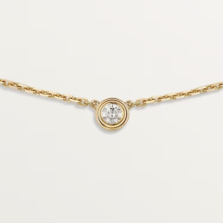 Star Diamond 18K Gold Cultured Diamond Classic Sole Diamond UFO Bracelet, Real Gold and Diamond Jewelry, Stackable Style for Women