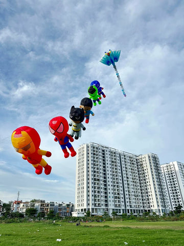 3.5m Spiderman kite pendant soft kite Captain America, Superman, Batman, Iron Man. Hulk Hulk